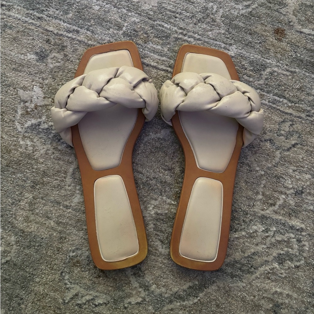 Braided One-Strap Sandals